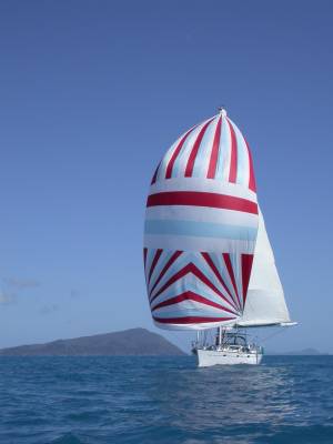 Shear Madness sailing in Great Barrier Reef, Australia
