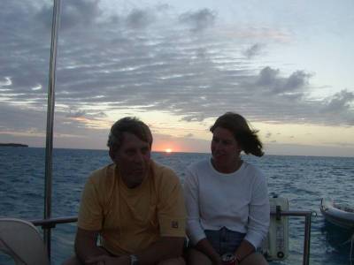 Chip and Barb relax at Lady Musgrave