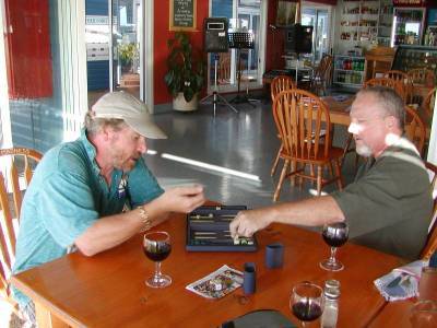 Bradley and Brad play Backgammon