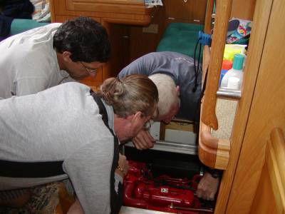 Working on the generator