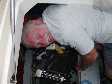 Ron installs the backup system