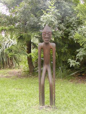 Kanak figure at the Tjibaou Cultural Center