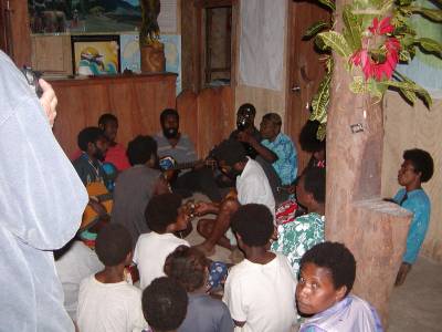 Villagers provide entertainment at the Yacht Club