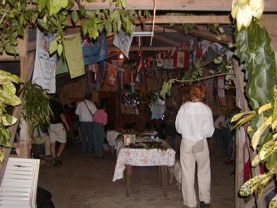The feast of local foods at the Yacht Club