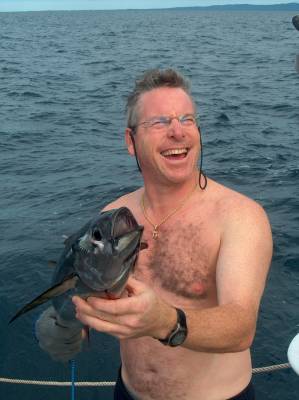 Bradley with the yellowfin tuna