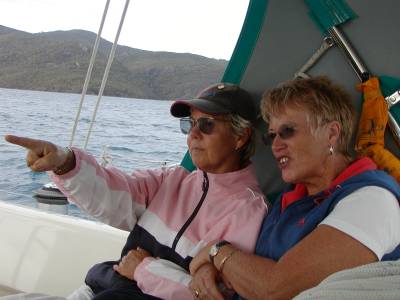 Margaretta and Sue, two of my golf buddies