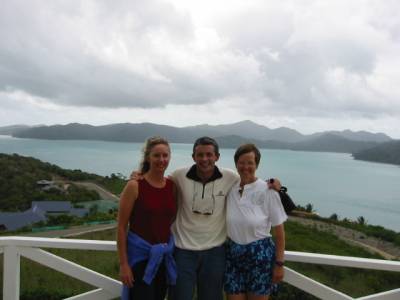 Shirley Ann, Harry, and Kathy at Hamilton Island