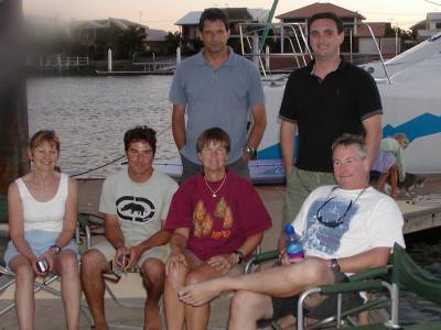 Kathy with the passage crew - Wendy, Ori, Kathy, Bradley, Kim and Matt