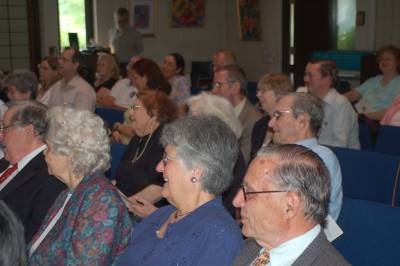Family and friends packed the church