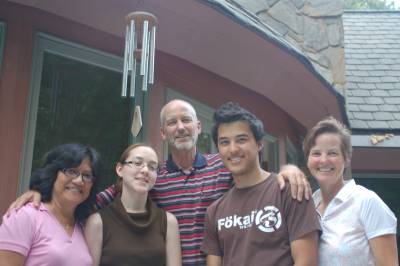 Kathy with brother Bill and family