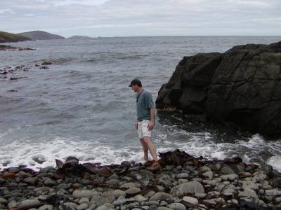 Mike sticks a toe in the Southern Ocean
