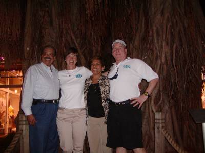 Kathy and Bradley with Landmarkers Gil and Cheryl in Miami